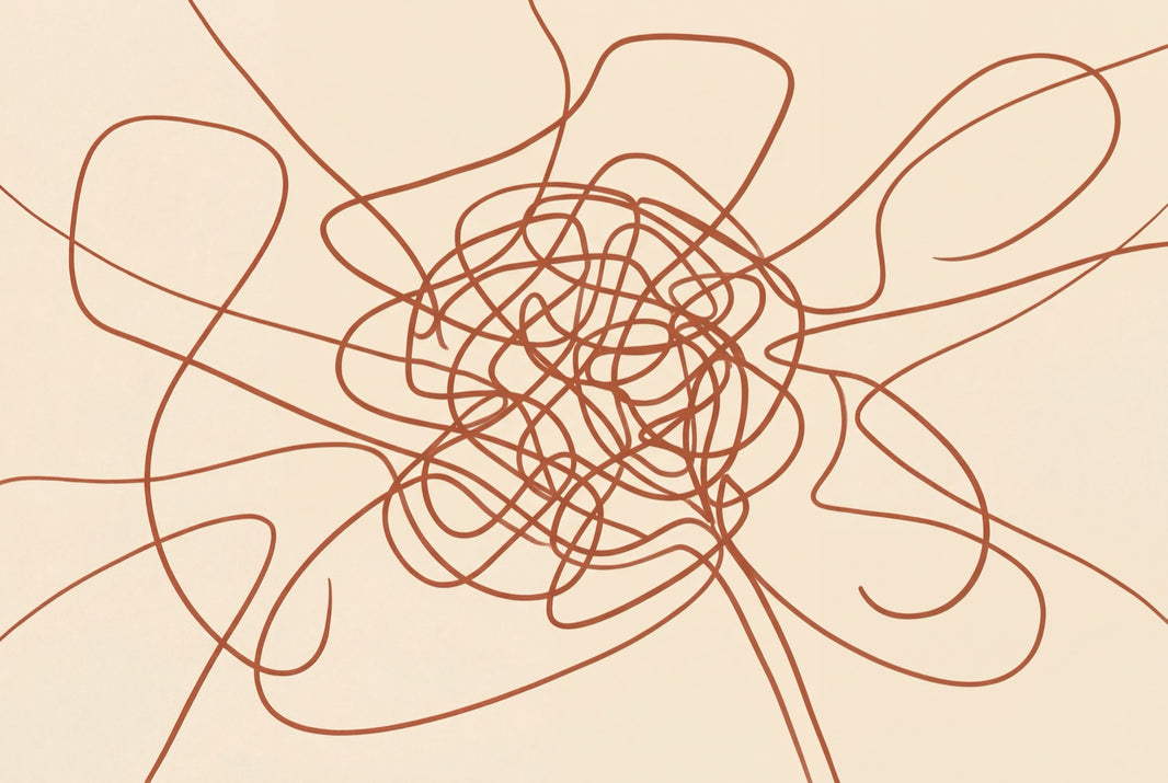 Abstract Line Art Wallpaper Continuous Line Scribble Removable Wall Decor pattern artwork