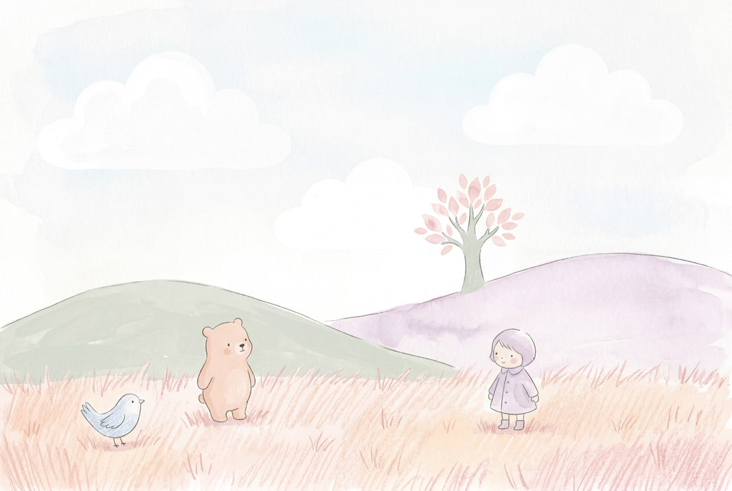 Whimsical Wallpaper Pastel Removable Watercolor Wall Decor pattern artwork