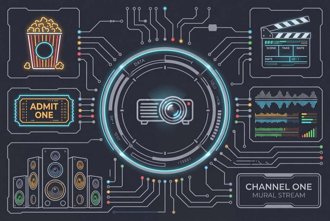 HUD Interface Wallpaper Circuit Board Futuristic Wall Mural pattern artwork