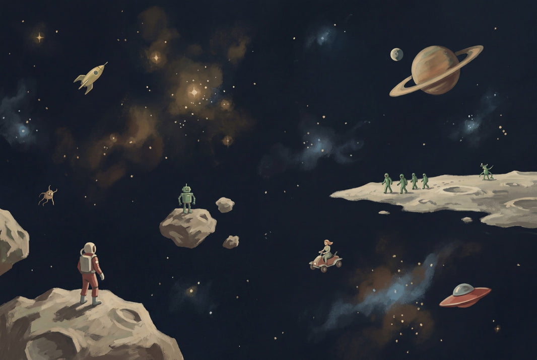 Space Wallpaper Stars Planets Wall Mural pattern artwork