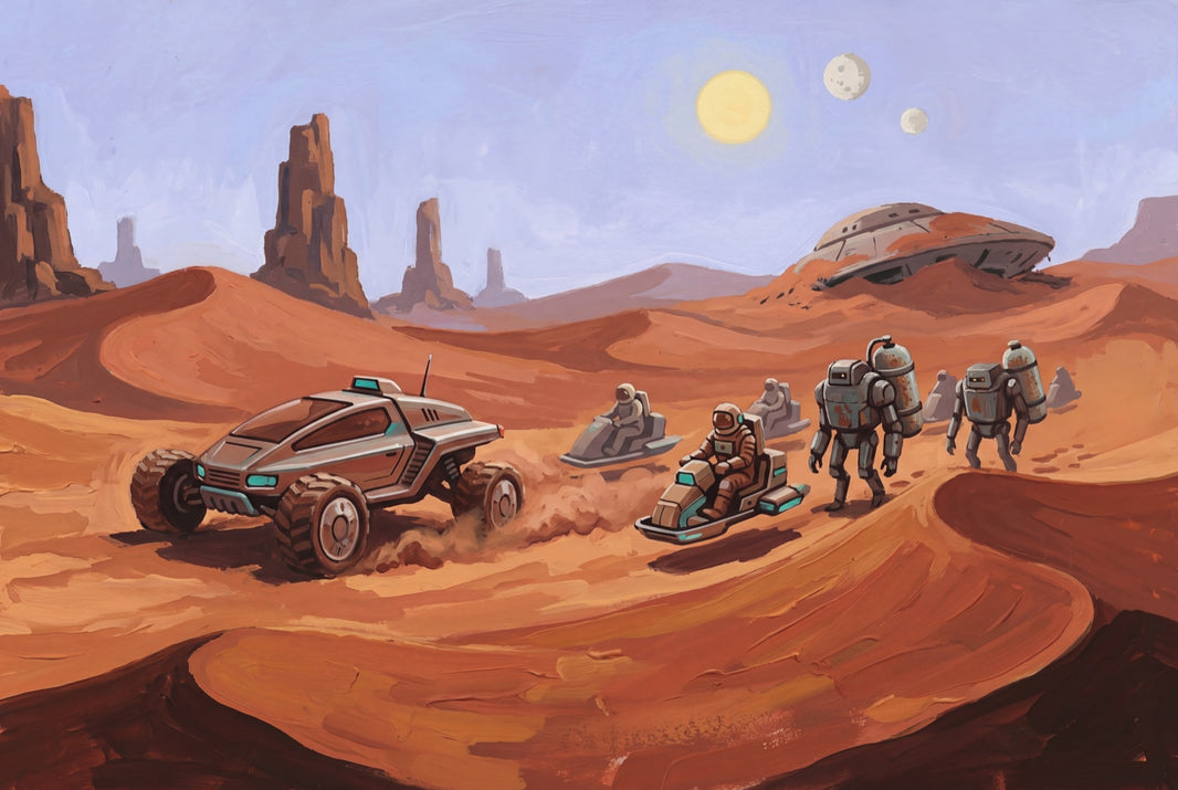Sci Fi Desert Wallpaper Alien Landscape Sand Dunes Wall Mural pattern artwork