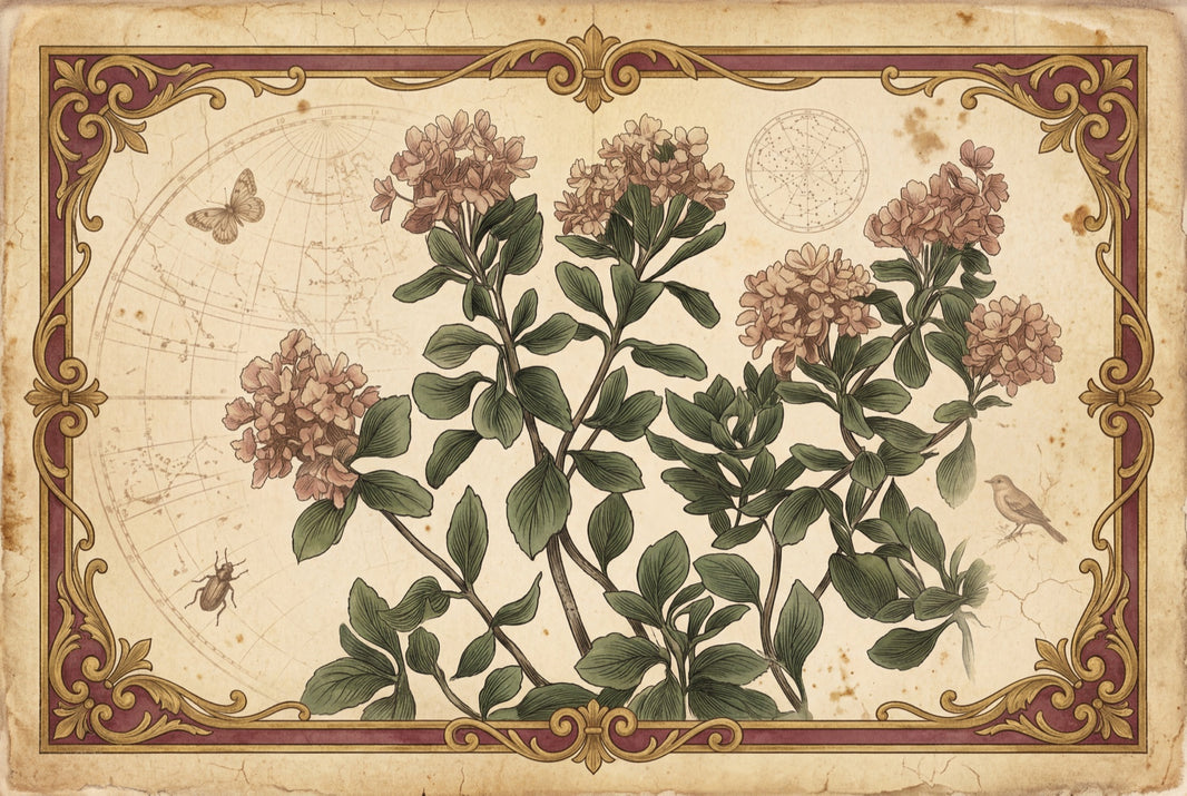 Vintage Botanical Wallpaper Floral Illustration Ornate Gold Border Wall Mural pattern artwork