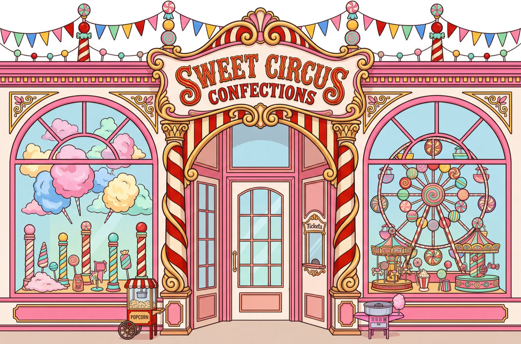 Walls Wallpaper Carnival Candy Wall Mural pattern artwork