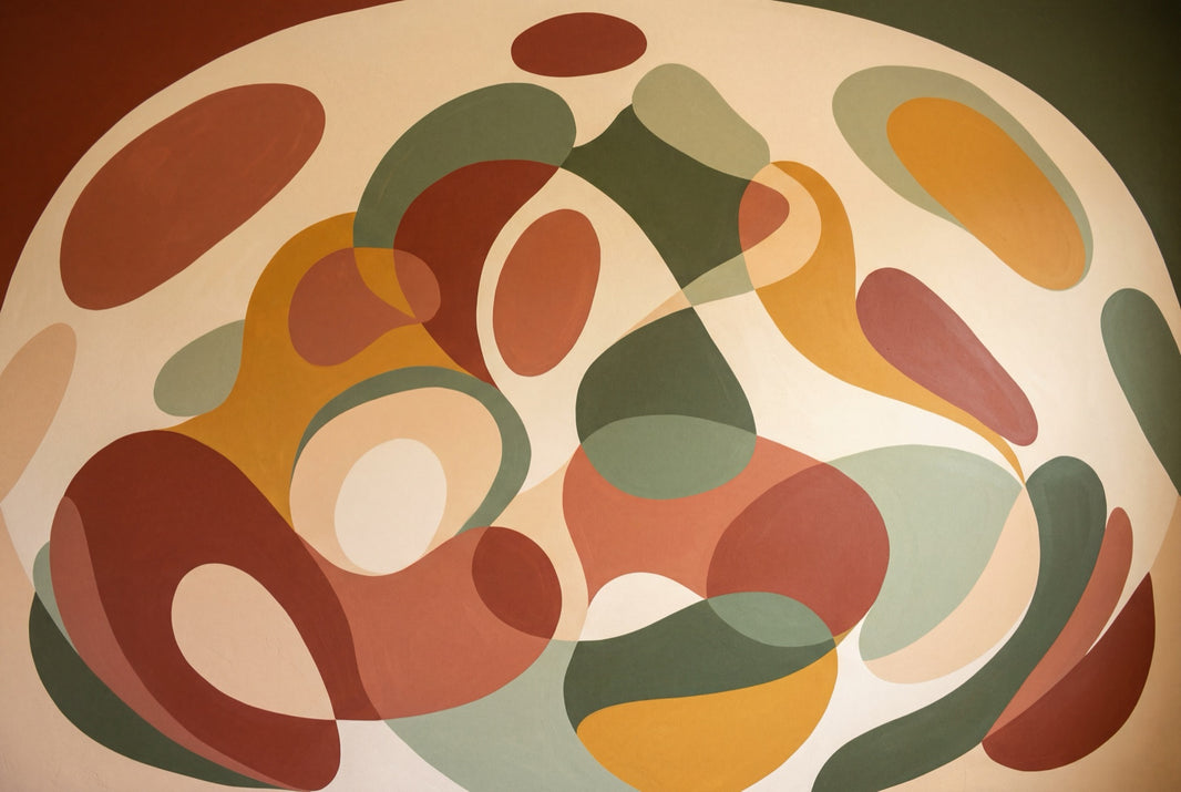 White Background Wallpaper Mid Century Modern Removable Wall Decor pattern artwork