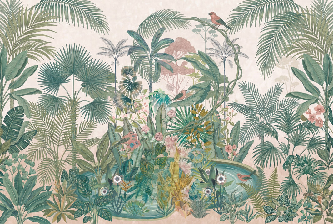 Tropical Wallpaper Botanical Jungle Removable Wall Decor pattern artwork