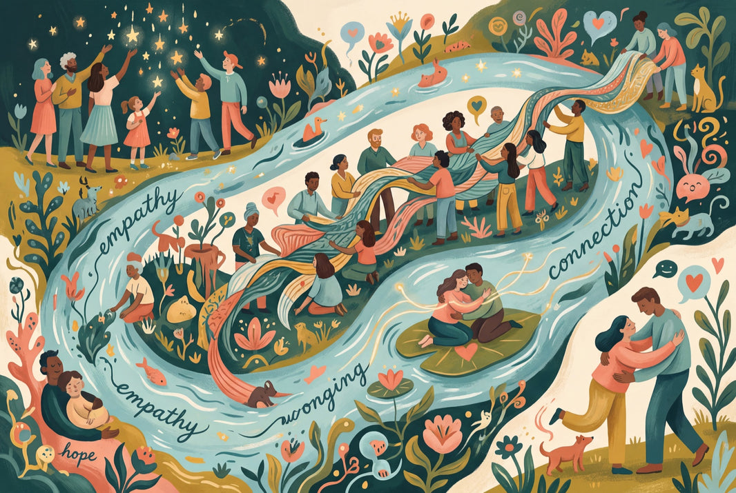 Community Wallpaper Empathy Removable Connection Wall Decor pattern artwork