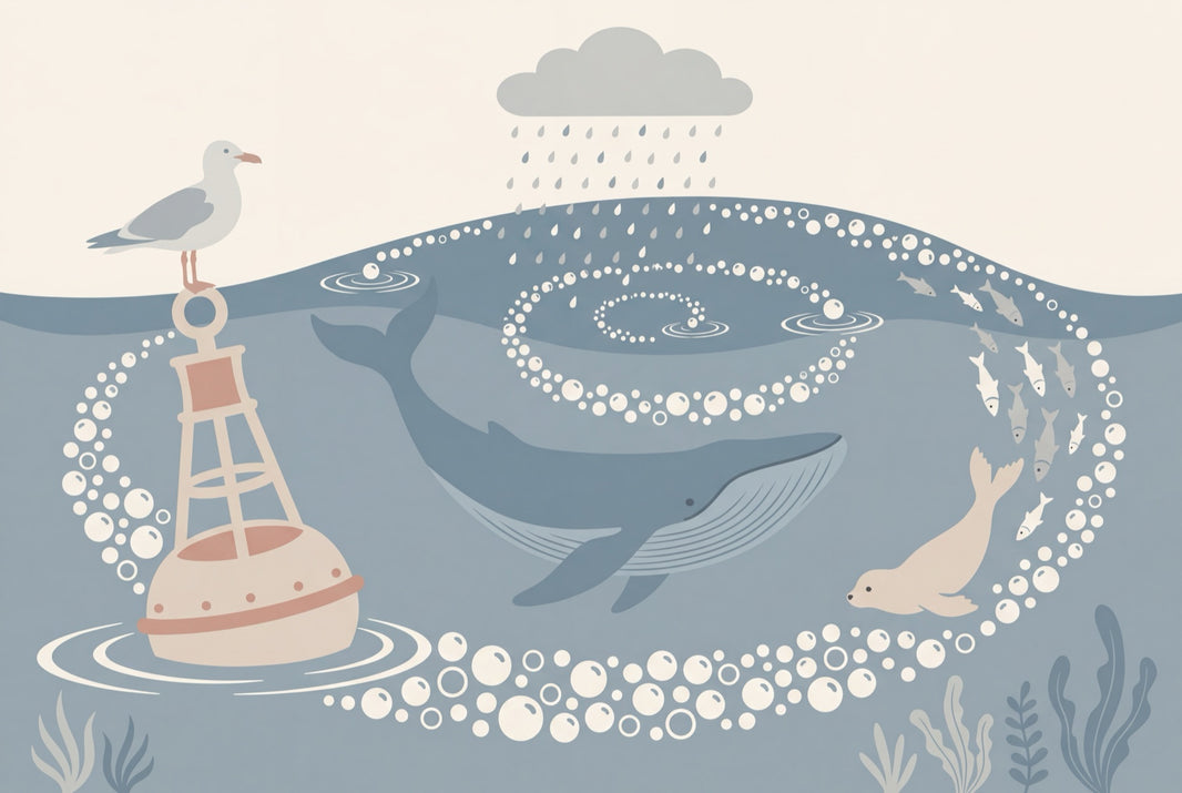 Ocean Wallpaper Coastal Whale Wall Mural pattern artwork