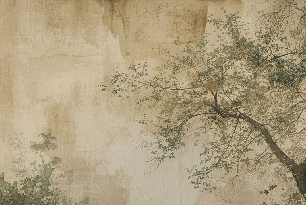 Paper Texture Wallpaper Muted Green Muted Green Wall Mural pattern artwork