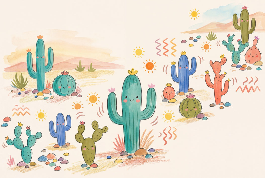 Desert Wallpaper Cactus Southwestern Removable Wall Decor pattern artwork