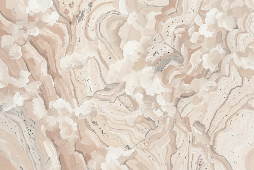 Abstract Marble Wallpaper Beige Swirl Texture Wall Mural pattern artwork
