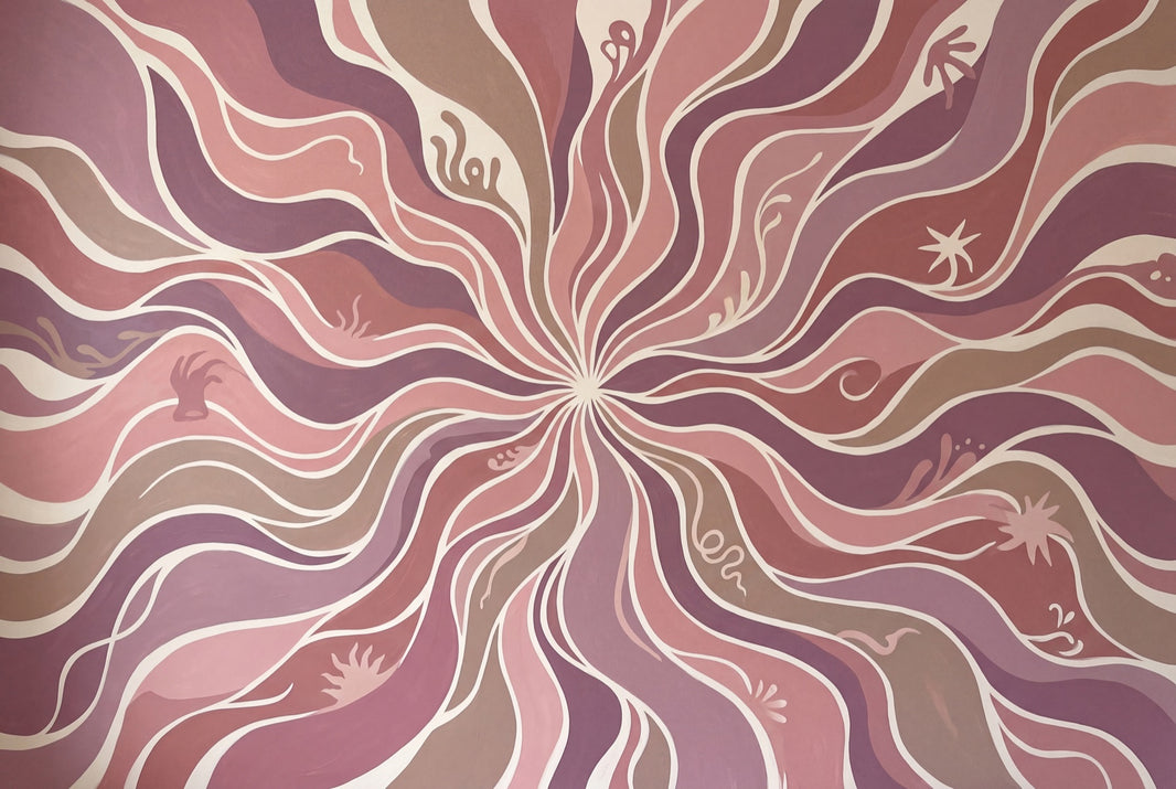Mid Century Modern Wallpaper Retro Abstract Wall Mural pattern artwork