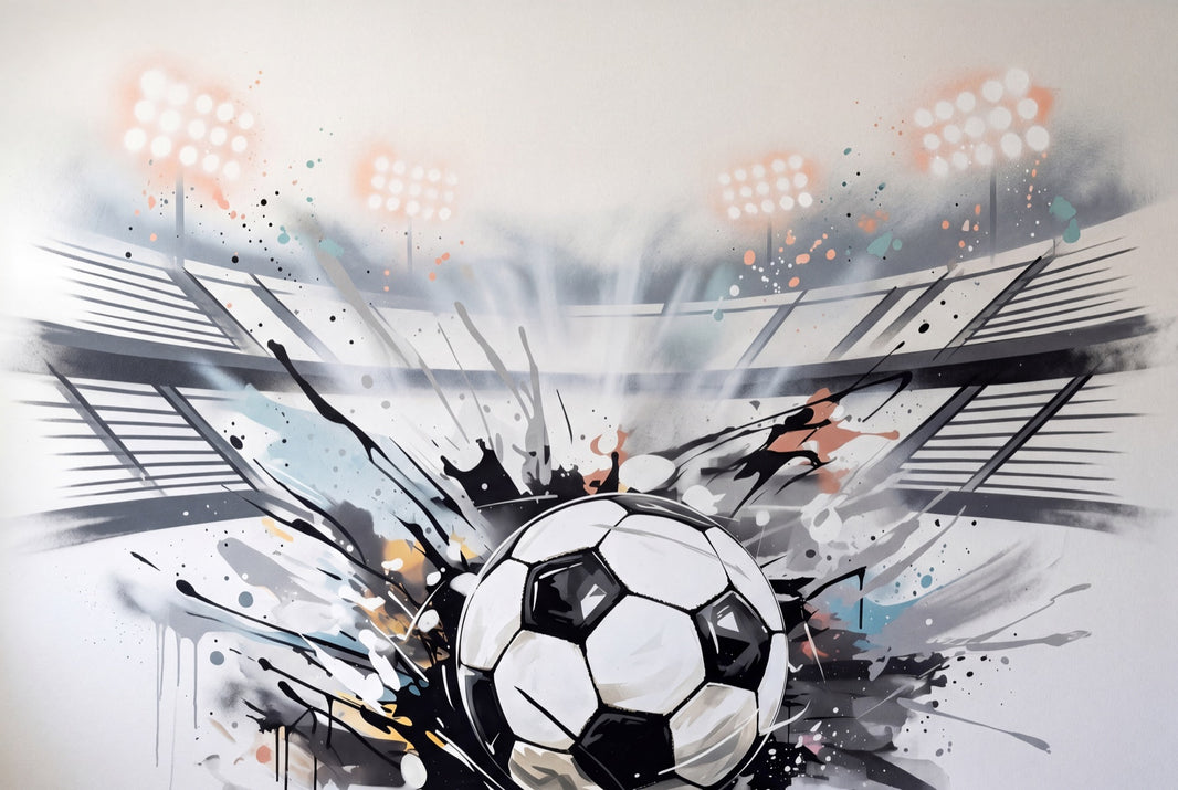 Soccer Wallpaper Stadium Paint Splatter Removable Wall Decor pattern artwork