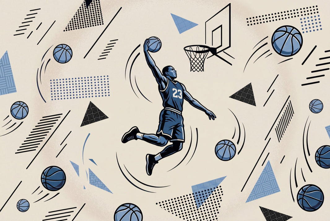 Basketball Wallpaper Dunk Sports Removable Wall Decor pattern artwork