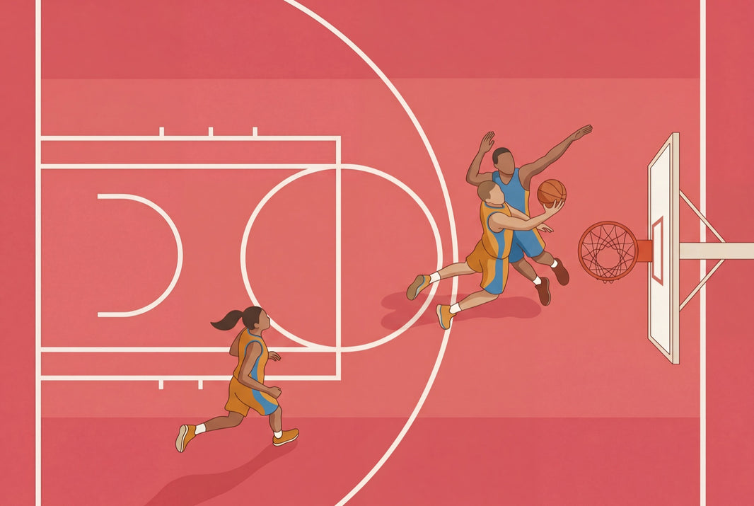 Basketball Wallpaper Sports Court Lines Removable Wall Decor pattern artwork