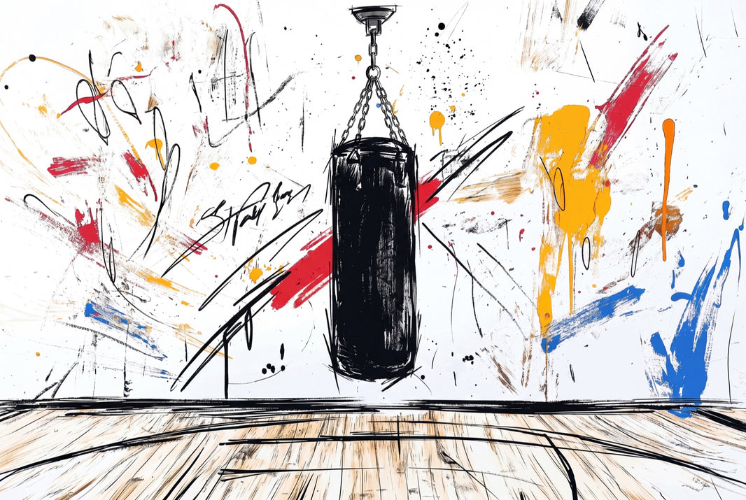 Boxing Wallpaper Punching Bag Removable Graffiti Wall Decor pattern artwork