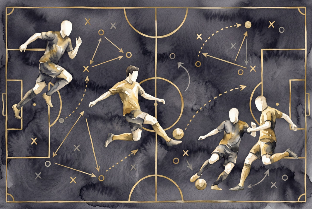 Watercolor Texture Wallpaper Soccer Tactics Removable Sports Wall Decor pattern artwork