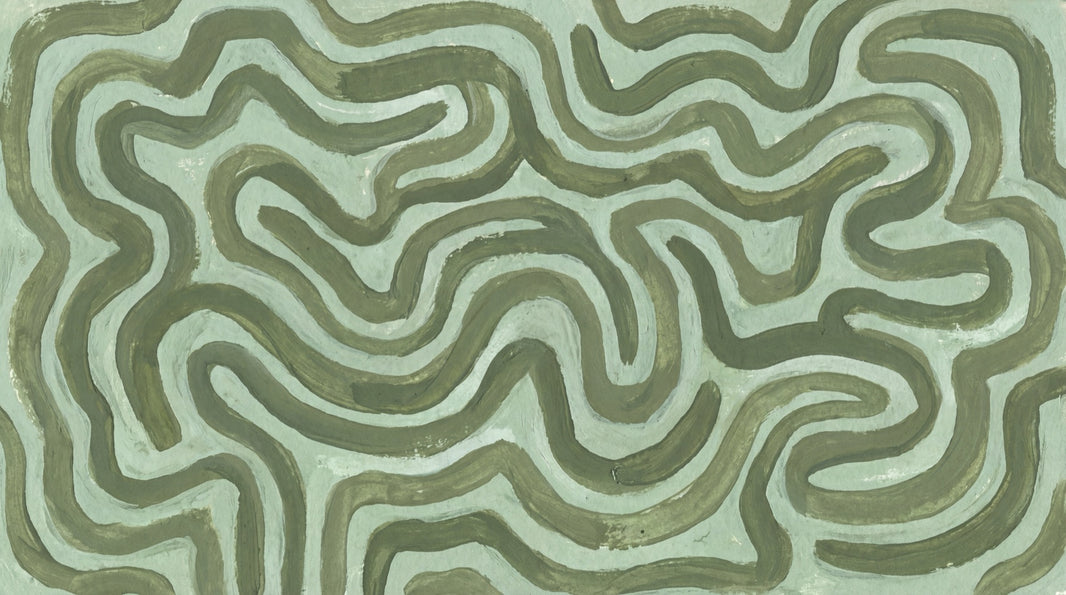 Muted Green Wallpaper Abstract Calming Wall Mural pattern artwork