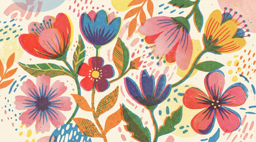 Floral Wallpaper Vintage Bohemian Wall Mural pattern artwork