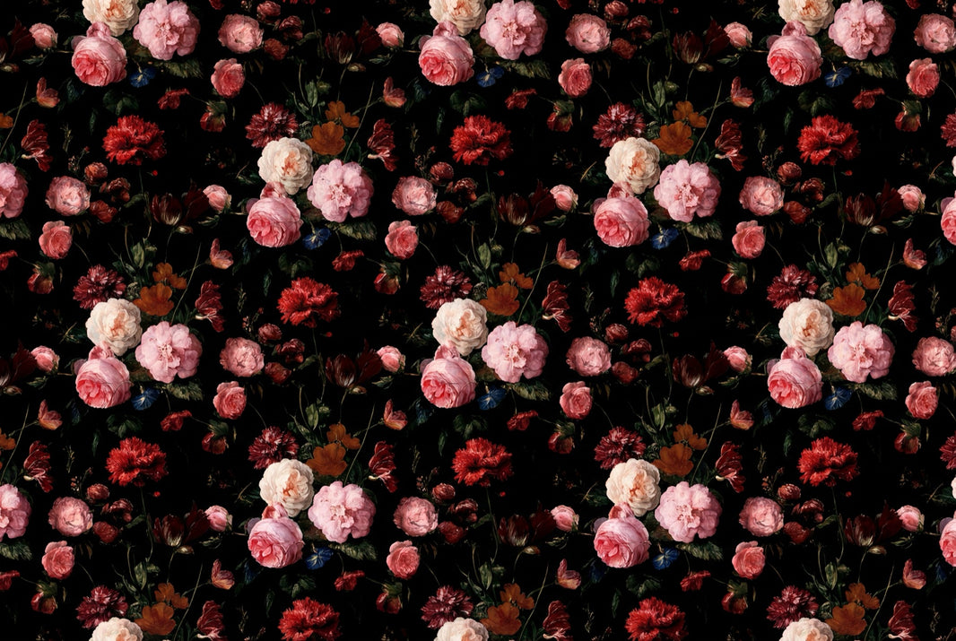 Floral Wallpaper Vintage Botanical Wall Mural pattern artwork