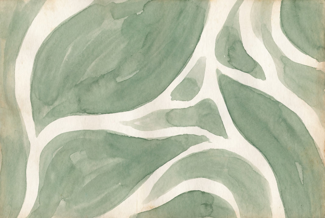 Muted Green Wallpaper Abstract Nature Wall Mural pattern artwork