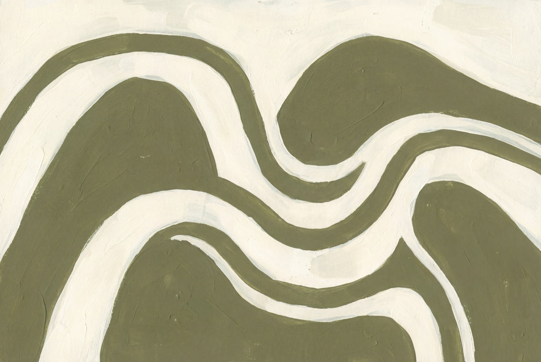 Muted Green Wallpaper Olive Modern Wall Decor pattern artwork