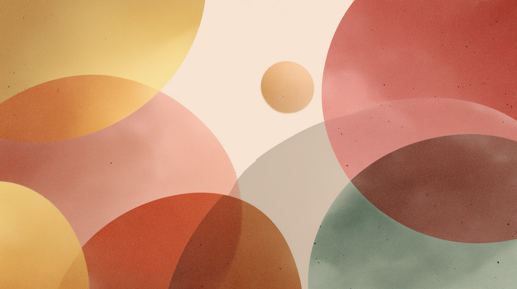 Abstract Circles Wallpaper Geometric Modern Wall Mural pattern artwork