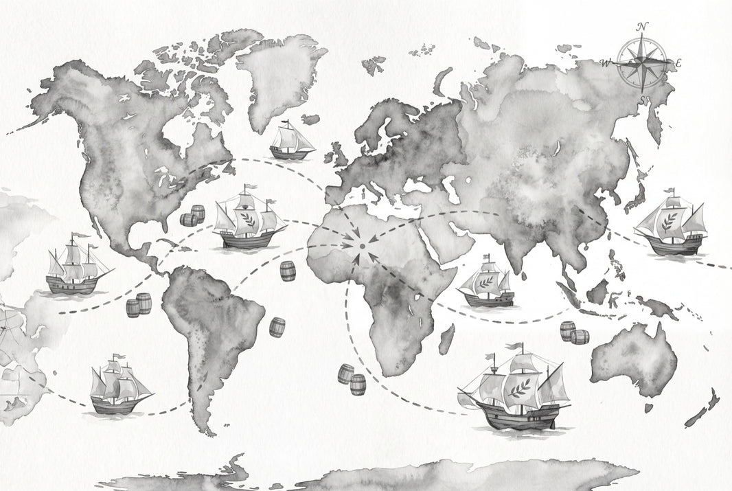 World Map Wallpaper Vintage Nautical Wall Decor pattern artwork