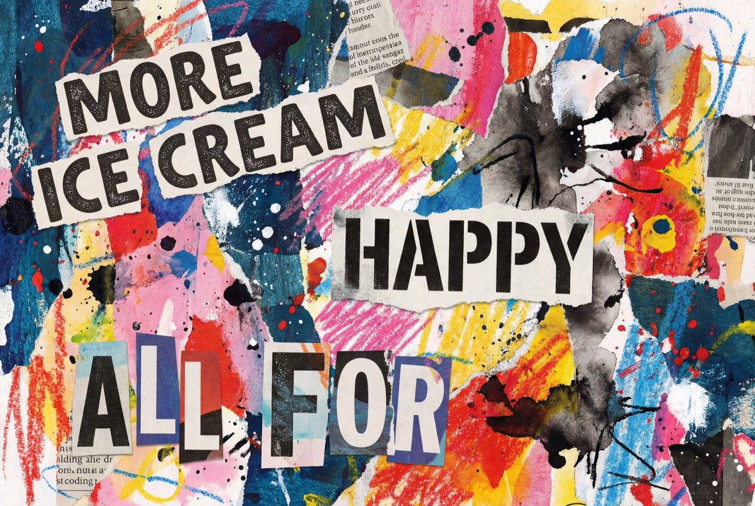 Eclectic Collage Wallpaper Vibrant Modern Wall Mural pattern artwork