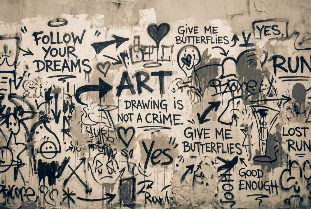 Graffiti Wallpaper Urban Abstract Removable Wall Decor pattern artwork