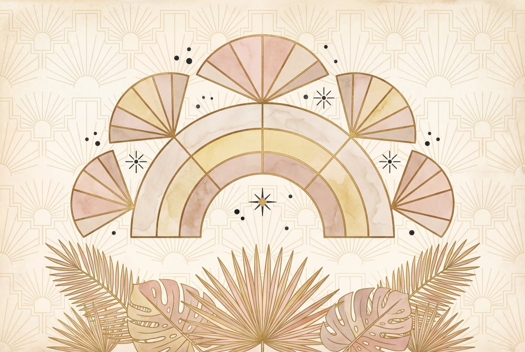Art Deco Wallpaper Geometric Abstract Wall Mural pattern artwork
