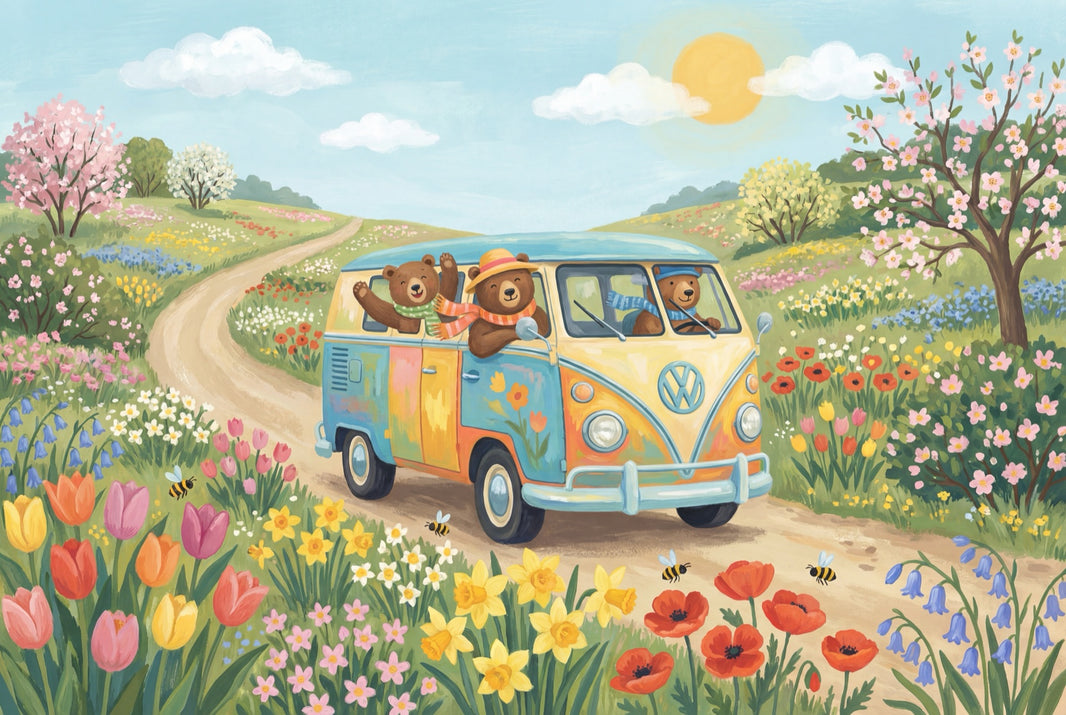 Sunny Sky Wallpaper Pastel Spring Wall Mural pattern artwork