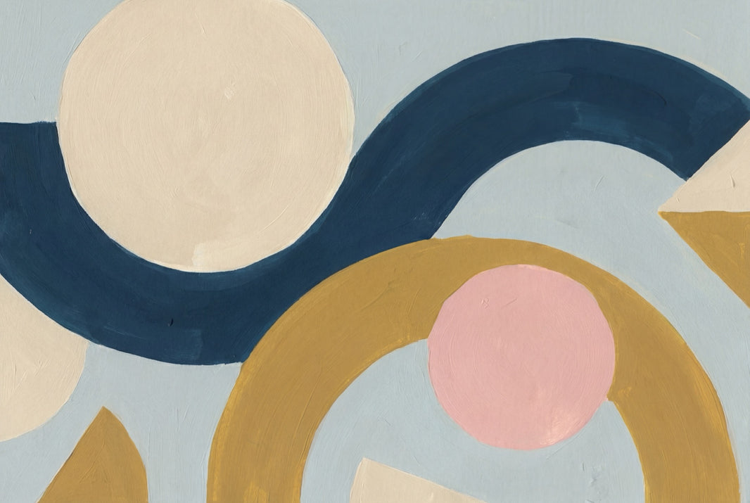 Mid Century Modern Wallpaper Retro Removable Geometric Wall Decor pattern artwork