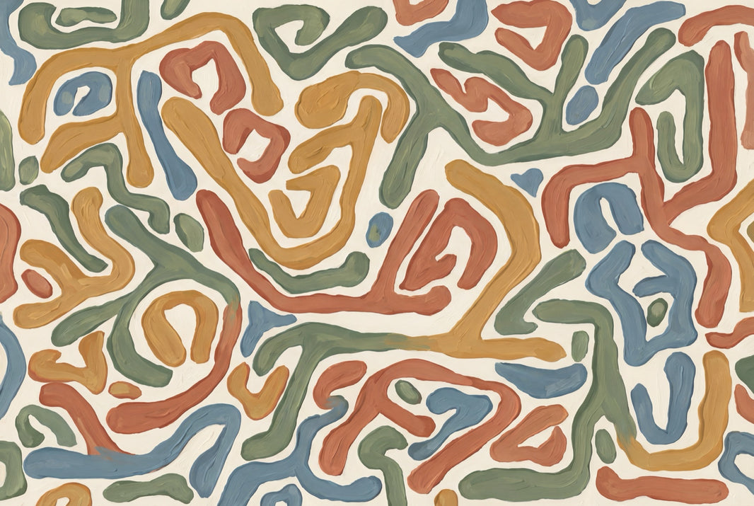 Mid Century Modern Wallpaper Abstract Pattern Modern Wall Mural pattern artwork
