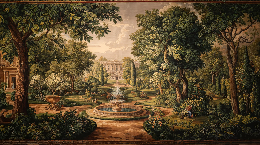 Shades Of Green Wallpaper Vintage Garden Wall Mural pattern artwork