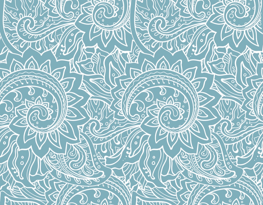 Teal Intricate Abstract Pattern Wallpaper pattern artwork