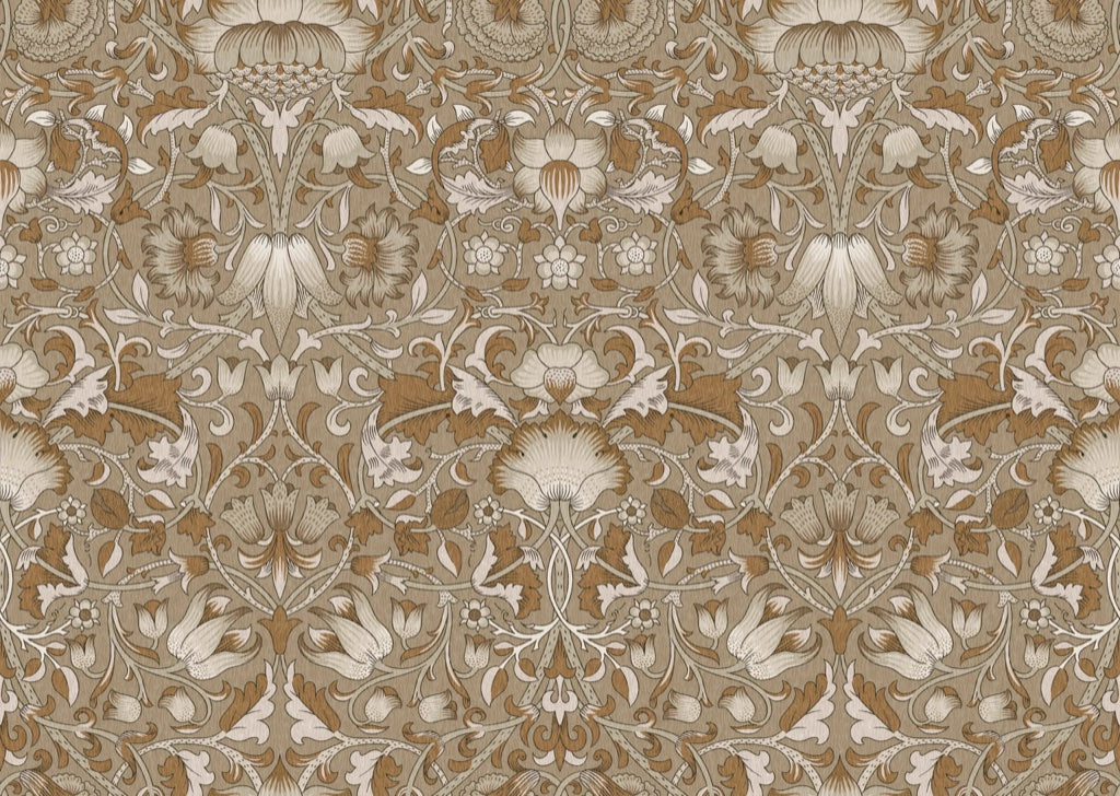 Vintage Floral Wallpaper Beige Ornate Damask Wall Mural pattern artwork