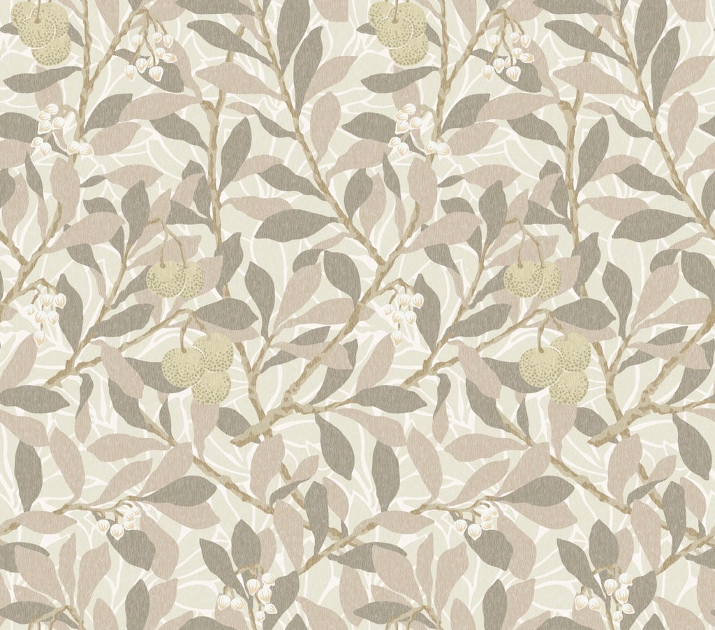 Botanical Leaf Wallpaper Neutral Branch Pattern Wall Mural pattern artwork