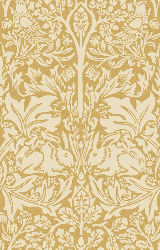 Vintage Damask Wallpaper Mustard Floral Pattern Wall Mural pattern artwork