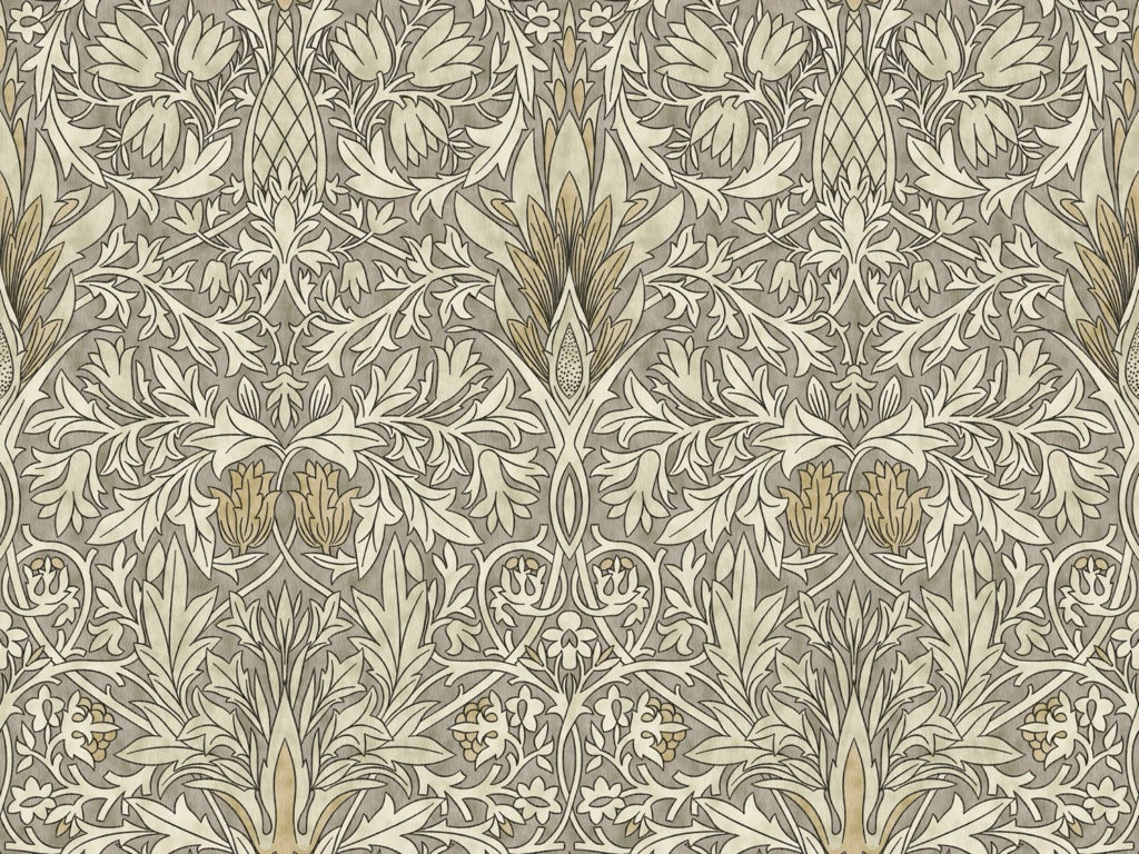 Vintage Floral Wallpaper Ornate Leaf Pattern Wall Mural pattern artwork