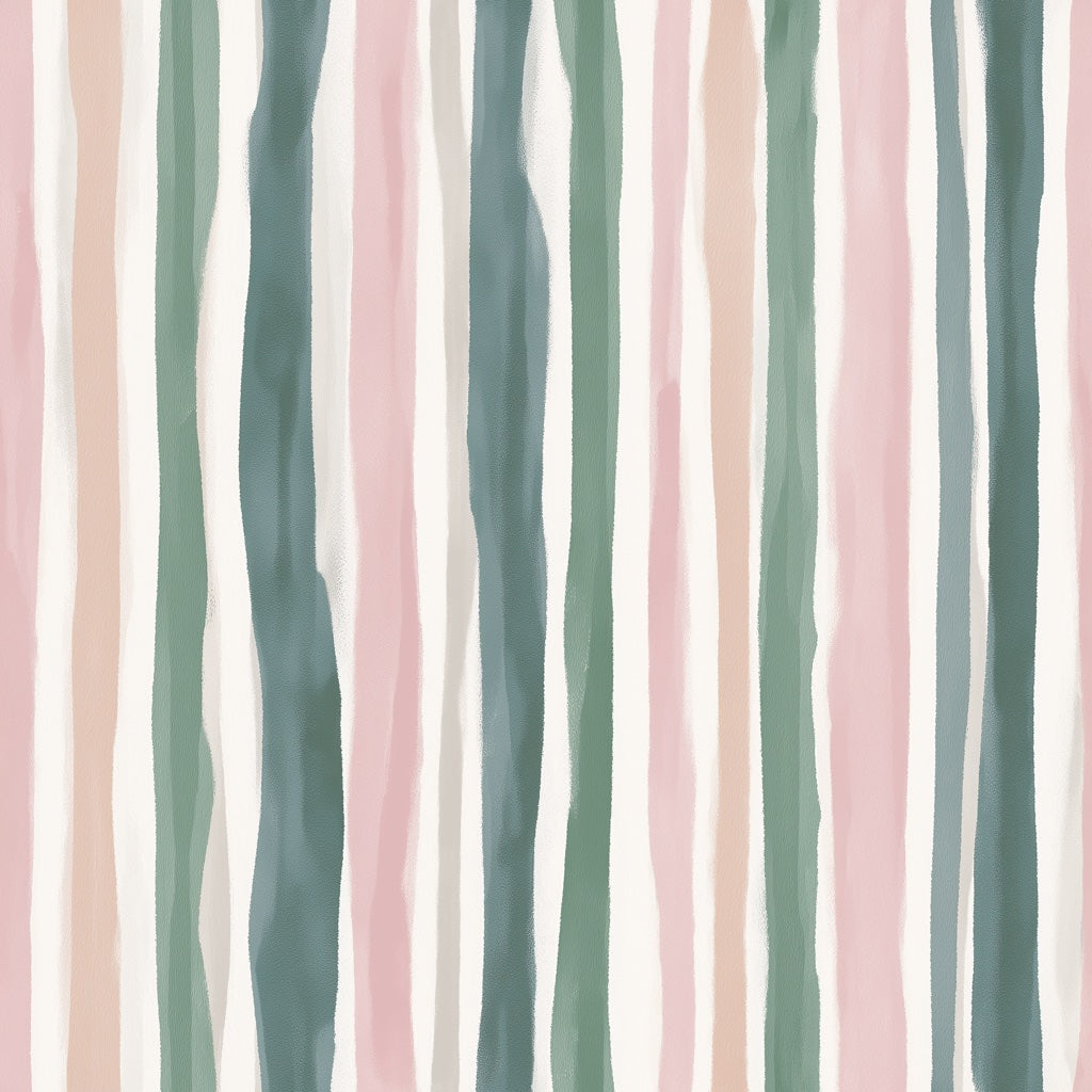 Abstract Stripes Wallpaper Watercolor Vertical Bands Decorative Mural pattern artwork