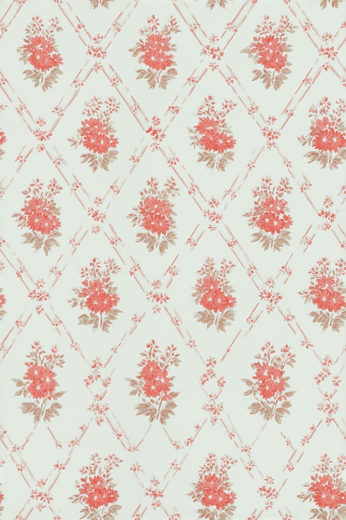 Floral Wallpaper Vintage Geometric Decorative Mural pattern artwork