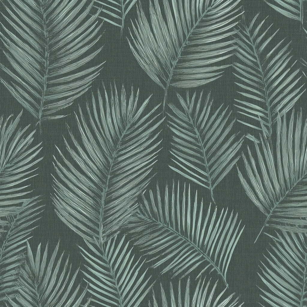 Muted Green Wallpaper Natural Leaf Removable Wall Decor pattern artwork