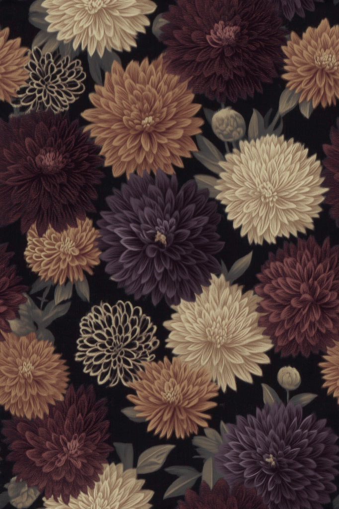 Vintage Floral Wallpaper Elegant Classic Decorative Mural pattern artwork