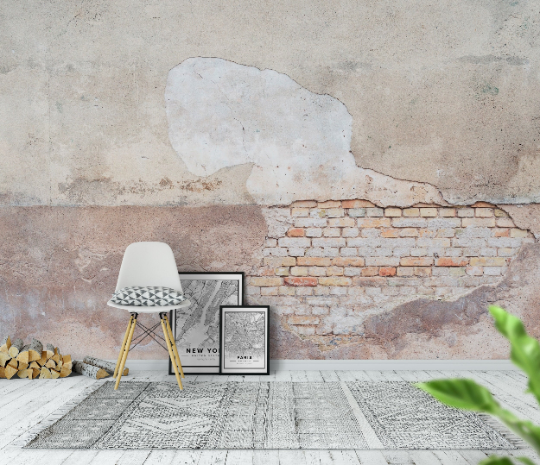 Brick & Wood Wallpaper