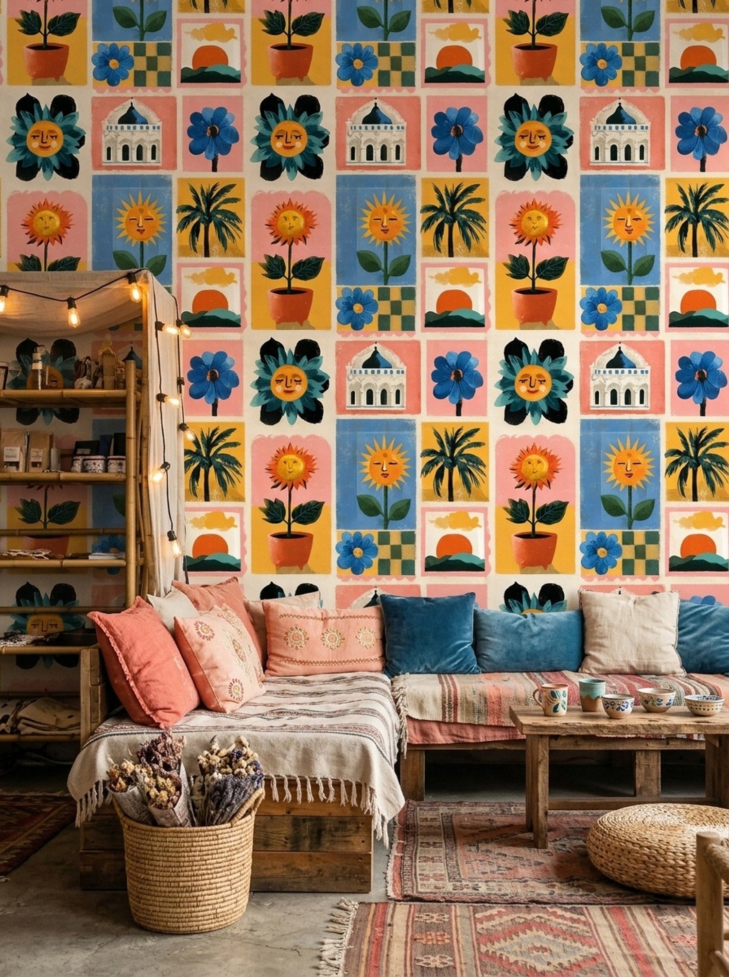 Bohemian Style Wallpaper