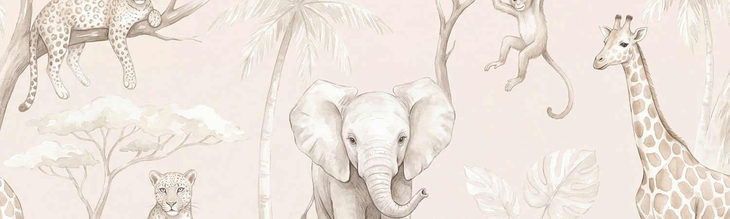 Jungle Animals Wall Murals