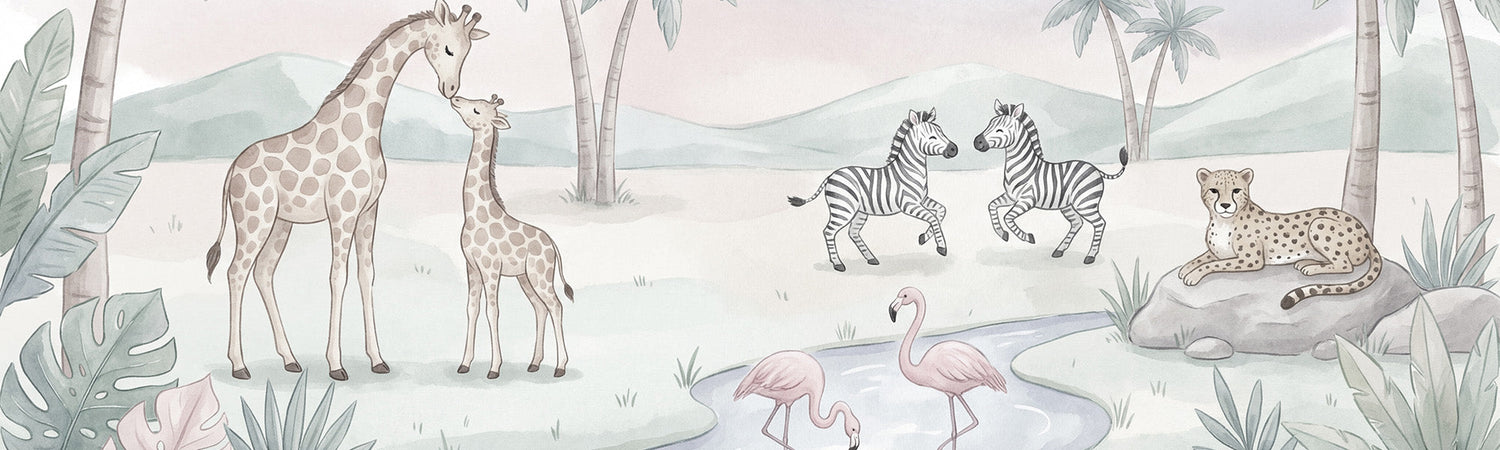 Safari Animals Wall Murals