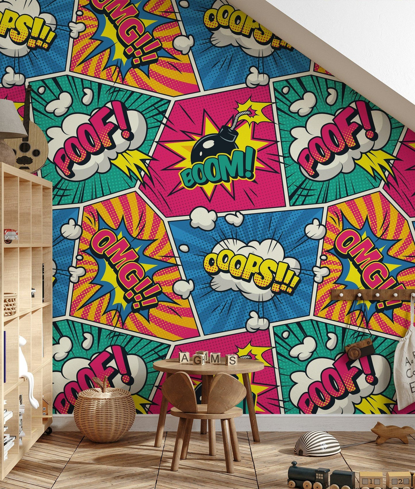 Pop Art Comic Wallpaper Retro Wall Mural