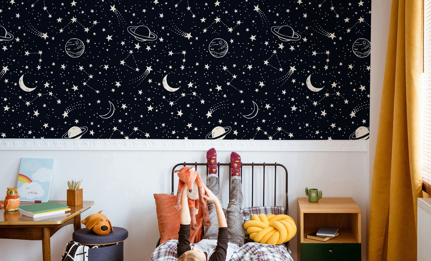 Space Constellation Wallpaper Galaxy Planet Wall Mural