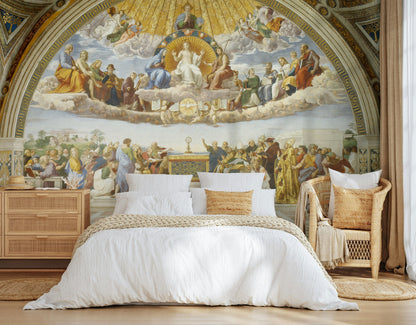 Beige Classical Renaissance Art Wall Mural